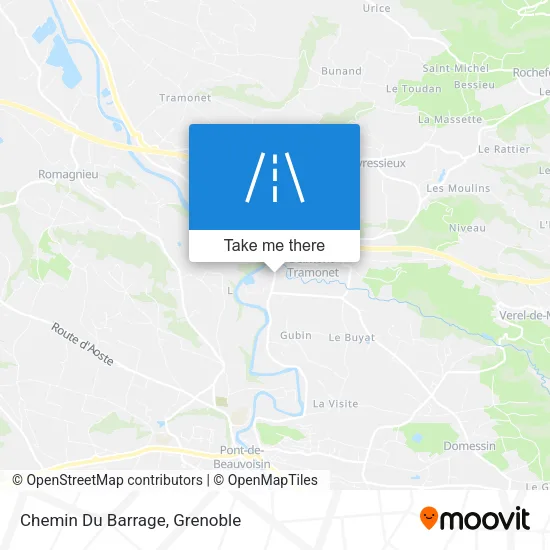 Chemin Du Barrage map