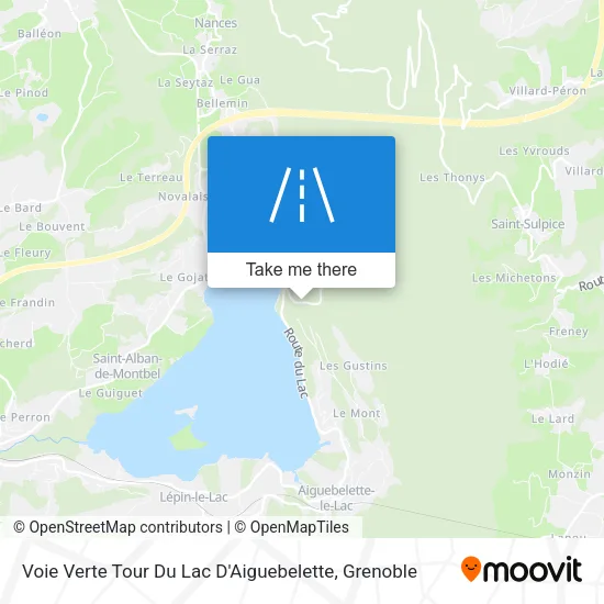 Voie Verte Tour Du Lac D'Aiguebelette map