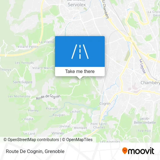Route De Cognin map