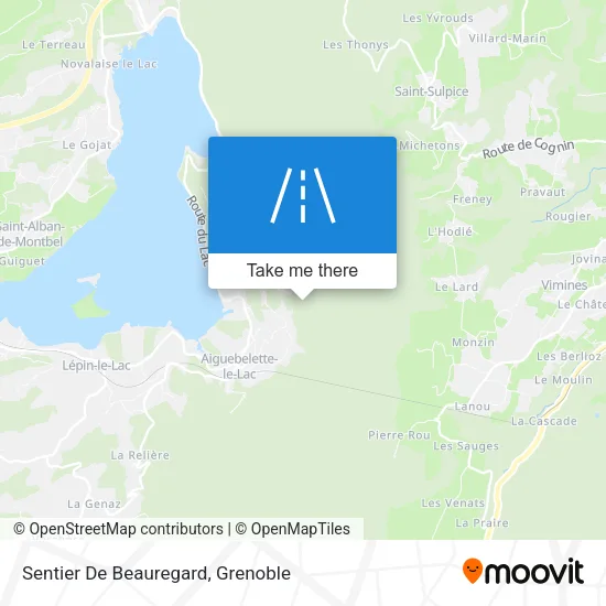 Sentier De Beauregard map