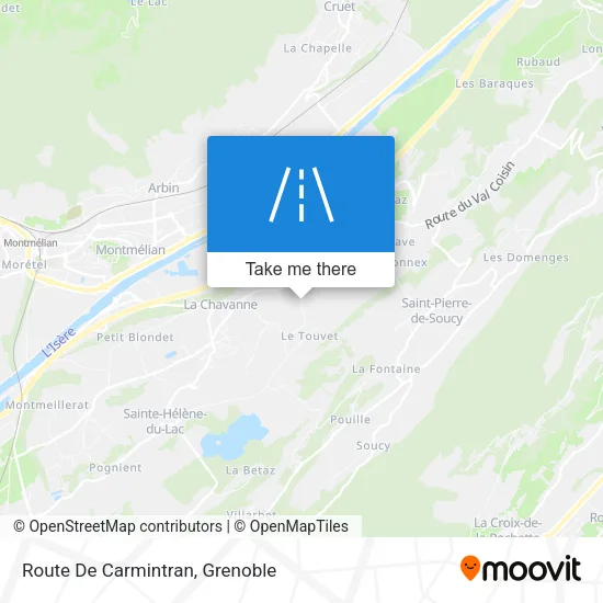 Route De Carmintran map