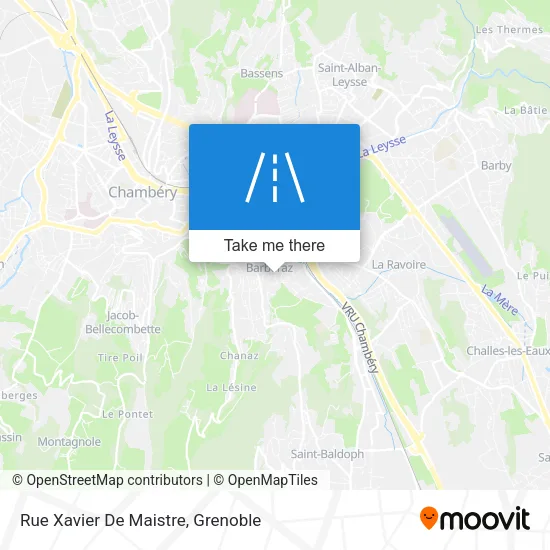 Rue Xavier De Maistre map