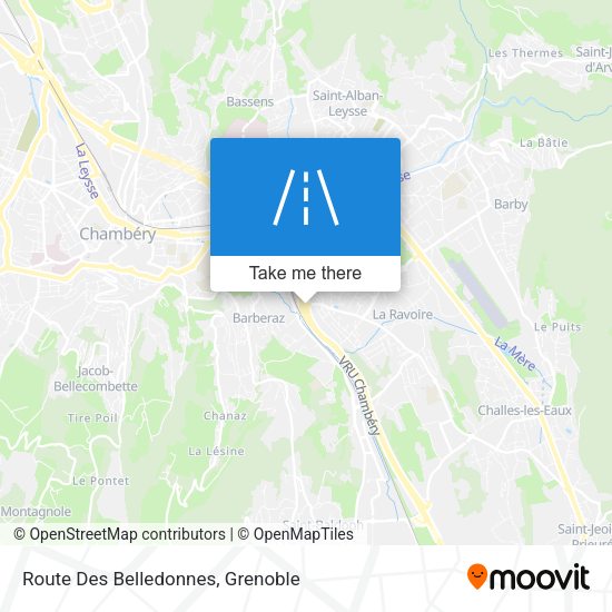 Route Des Belledonnes map
