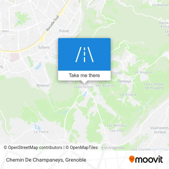 Chemin De Champaneys map