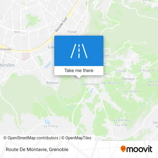 Route De Montavie map
