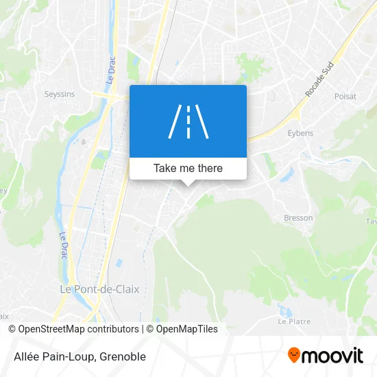 Allée Pain-Loup map