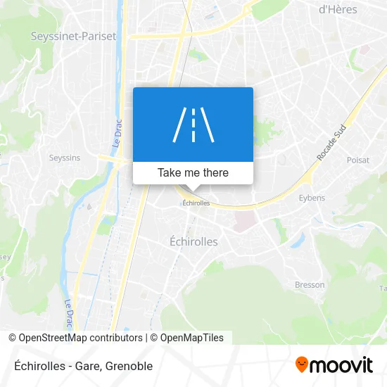 Échirolles - Gare map