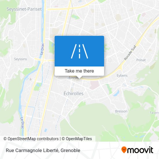 Rue Carmagnole Liberté map