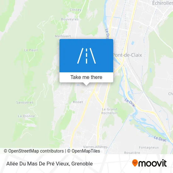 Allée Du Mas De Pré Vieux map