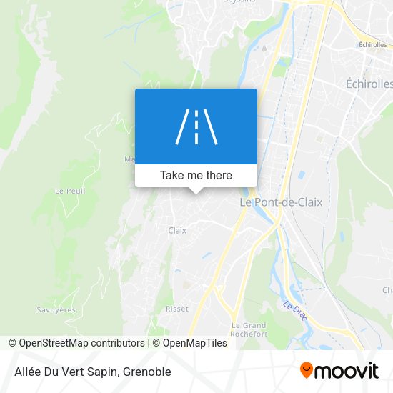 Allée Du Vert Sapin map