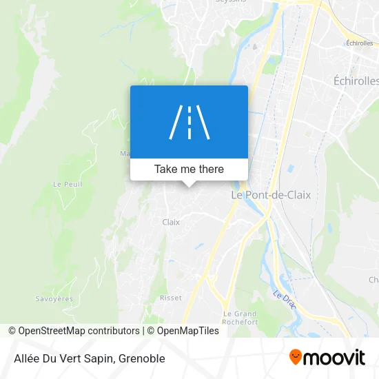 Allée Du Vert Sapin map