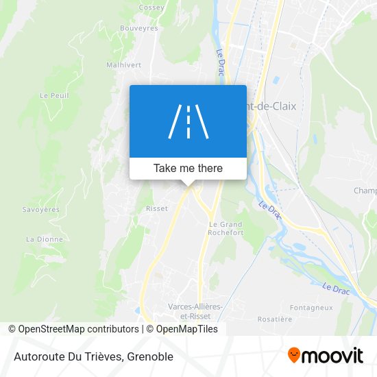 Autoroute Du Trièves map