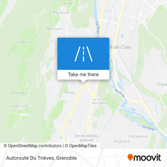 Autoroute Du Trièves map