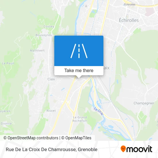 Rue De La Croix De Chamrousse map