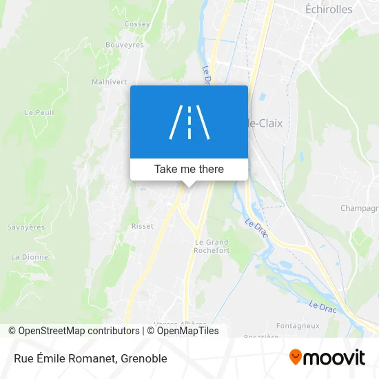 Rue Émile Romanet map
