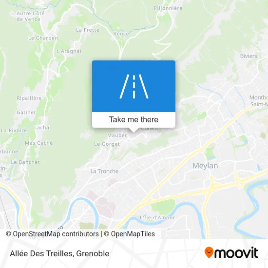 Allée Des Treilles map
