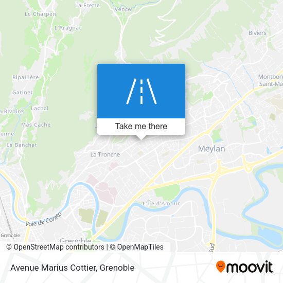 Avenue Marius Cottier map