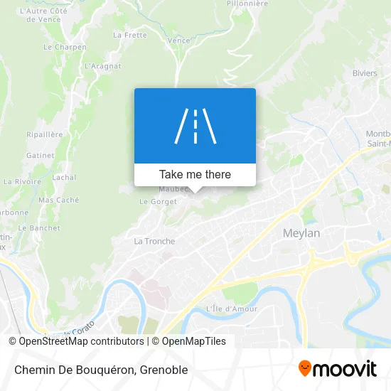 Chemin De Bouquéron map