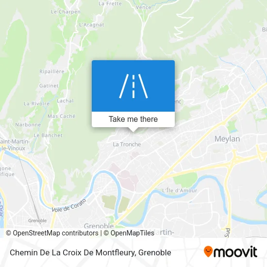 Chemin De La Croix De Montfleury map