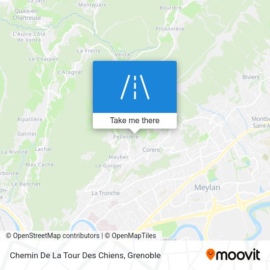 Chemin De La Tour Des Chiens map