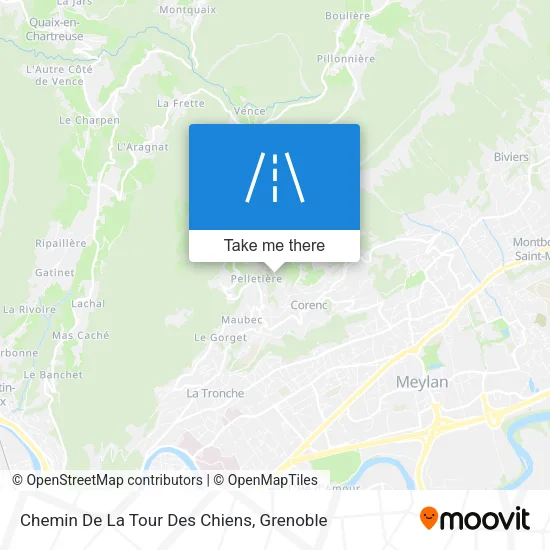 Chemin De La Tour Des Chiens map