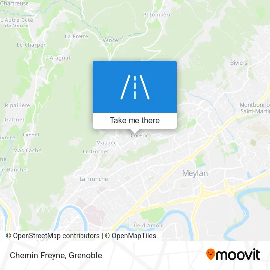 Chemin Freyne map