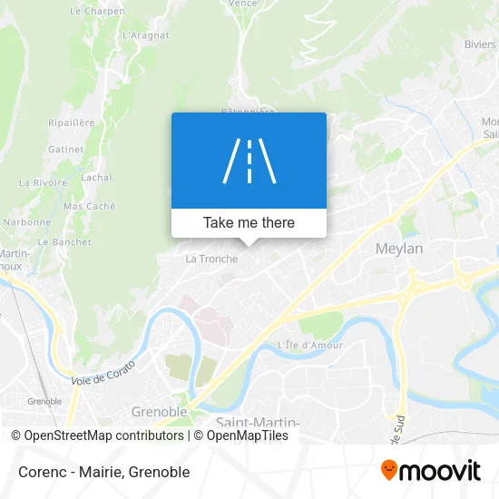 Corenc - Mairie map