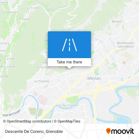 Descente De Corenc map
