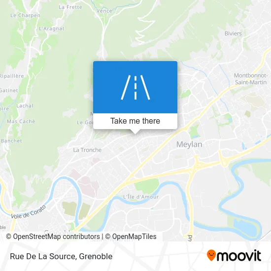 Rue De La Source map