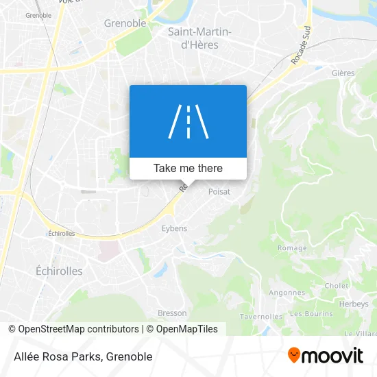 Allée Rosa Parks map