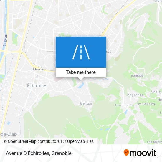 Avenue D'Échirolles map