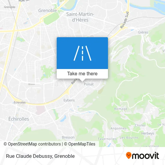 Rue Claude Debussy map