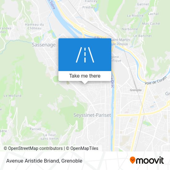 Avenue Aristide Briand map
