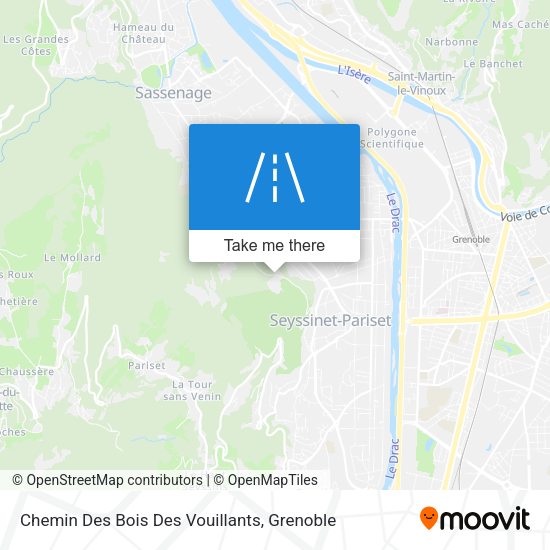 Chemin Des Bois Des Vouillants map