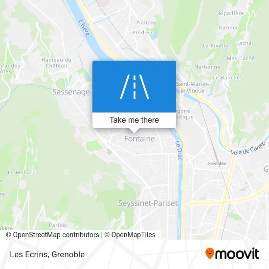 Les Ecrins map