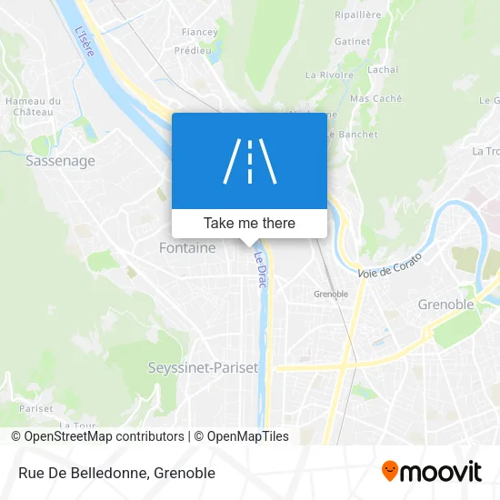Rue De Belledonne map