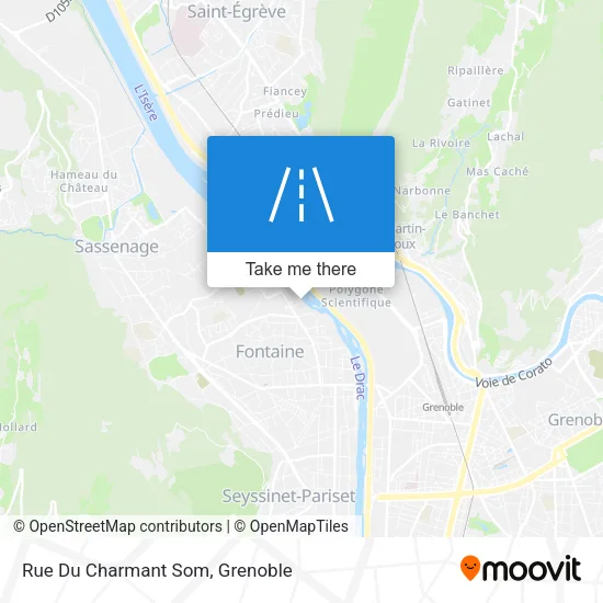 Rue Du Charmant Som map