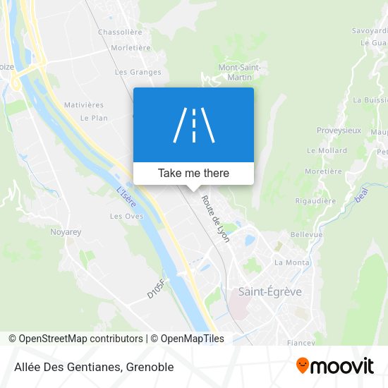 Allée Des Gentianes map