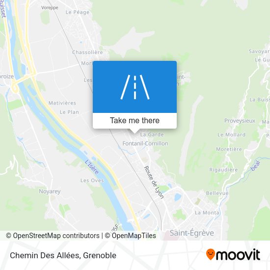 Chemin Des Allées map