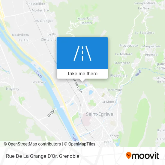 Rue De La Grange D'Or map