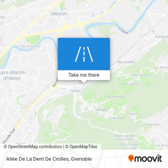 Allée De La Dent De Crolles map