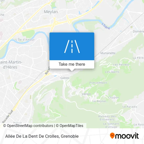 Allée De La Dent De Crolles map