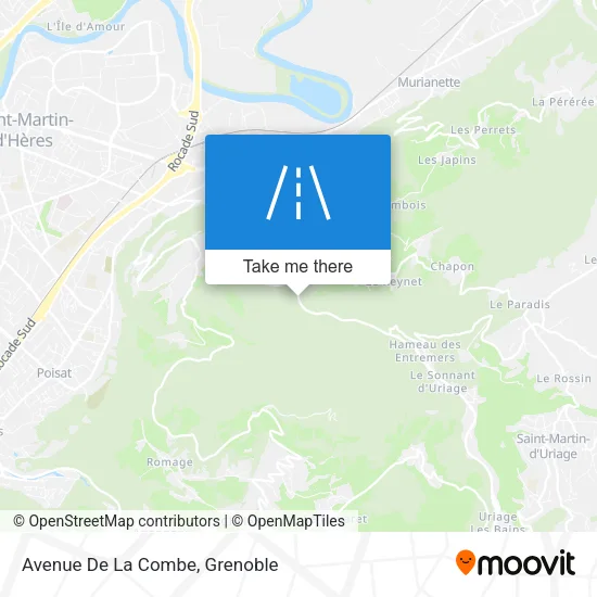 Avenue De La Combe map