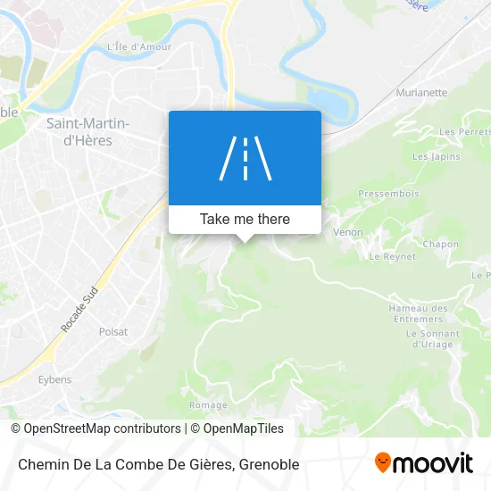 Chemin De La Combe De Gières map