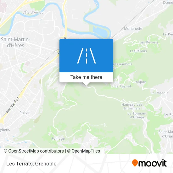 Les Terrats map