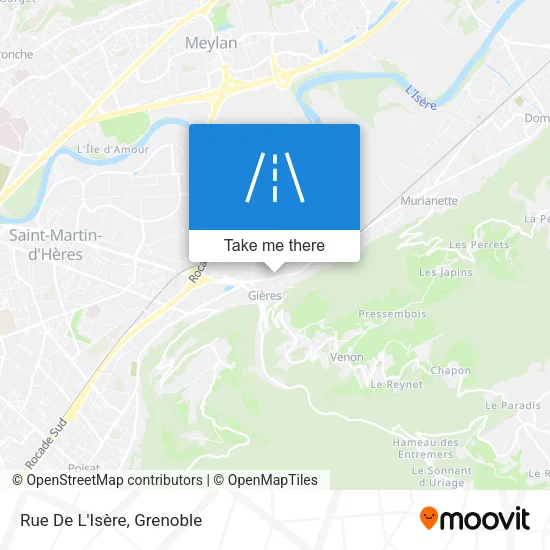 Rue De L'Isère map
