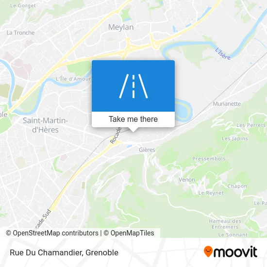 Rue Du Chamandier map