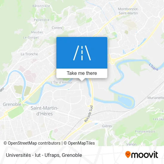 Universités - Iut - Ufraps map