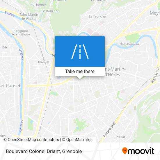 Boulevard Colonel Driant map