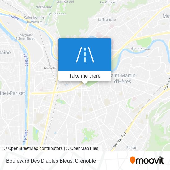 Boulevard Des Diables Bleus map